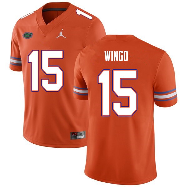 Men #15 Derek Wingo Florida Gators College Football Jerseys Orange